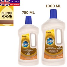 Pledge Wood Floor Cleaner, Laminate Gently Cleans Furniture Polish 1L  750ml UK