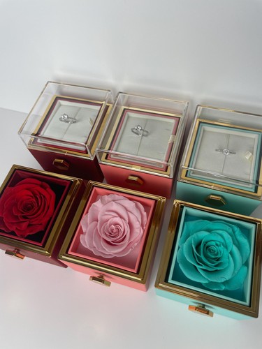 Flower rose turn box with