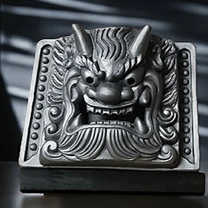 Japanese oni kawara - roof, tile