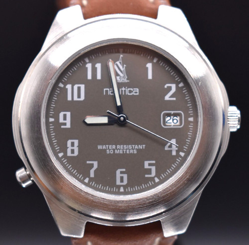 Vtg nautica date mens watch - mens,