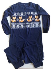 Mens Adult  Zipper Pajama