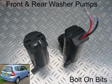 Front Rear Windscreen Washer Pumps Honda Jazz 2002 2003 2004 1.4 i-DSI S SESport
