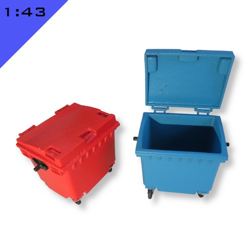 Commercial waste bin weelie - 2x,