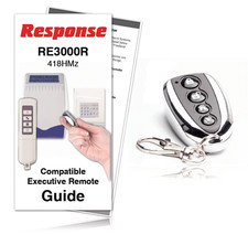 Response Alarms RE3000 Premium Executive Remote Control 418MHz / RRP £39.99