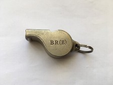 VINTAGE B.R.(E) NICKEL THE ACME THUNDERER RAILWAY WHISTLE