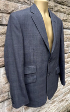 J6 - Mens M&S Collection Luxury Alfred Brown Grey Pure New Wool Blazer Jacket 40