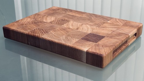 Handmade large wood end - end, grain