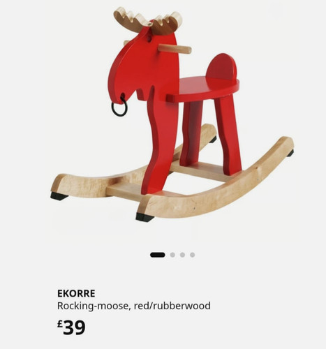 Ikea wooden rocking horse - ikea,
