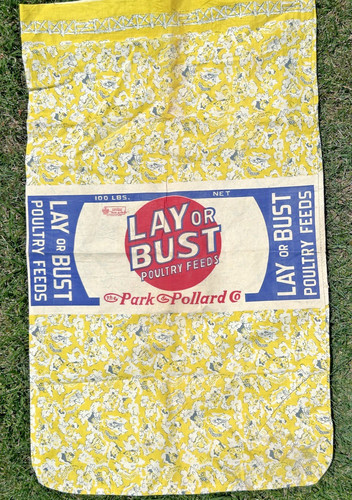 Vintage chicken feed sack - vintage,