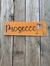 PROSECCO RUSTED WALL SIGN