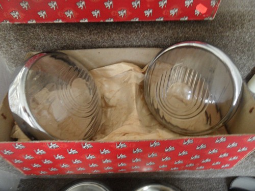 Vintage lucas headlight - headlight, 8"