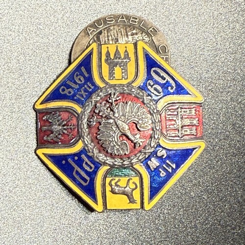 Polish military badge 69th - military,
