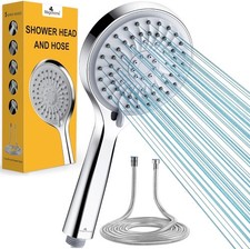 Magichome High Pressure Shower Head and Hose, 5 Spray Modes Shower Head with 1.5
