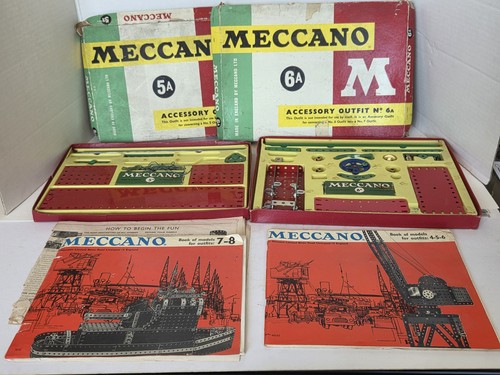 Vintage meccano sets and 6a - meccano,