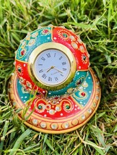 Marble Clock/ Meenakari