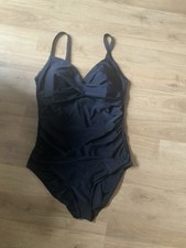 Ladies Next Black Tummy Control Swimming Costume Size 16