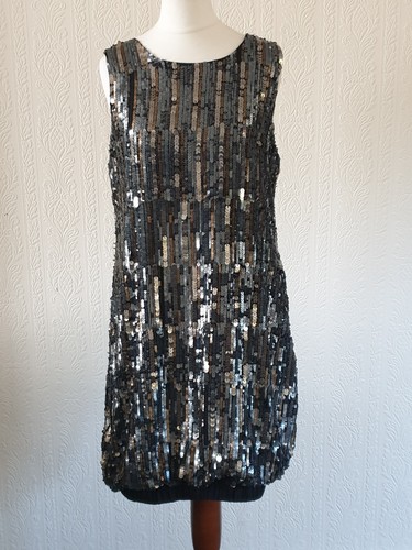 Zara sequin dress metallic - dress,