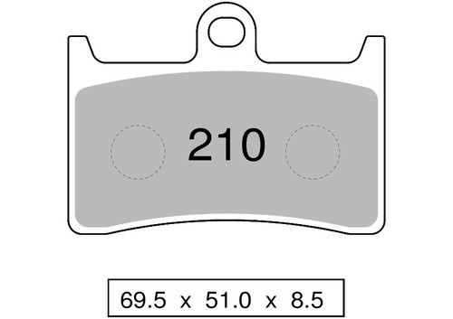 Organic front brake - , pair