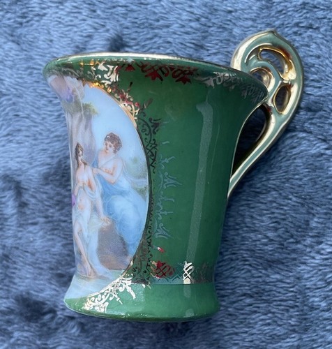 Green gold demitasse - demitasse, 6cm