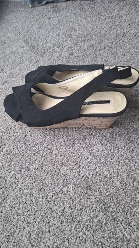Peacocks black peep toe - peep,