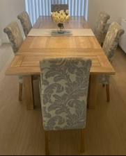 oak extending To 220cm Table &