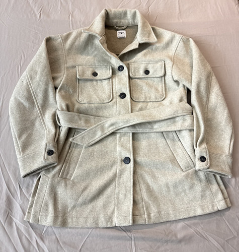 Zara overshirt with - overshirt, belt