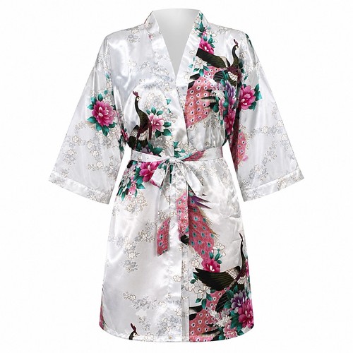 Japanese satin kimono - japanese, robe