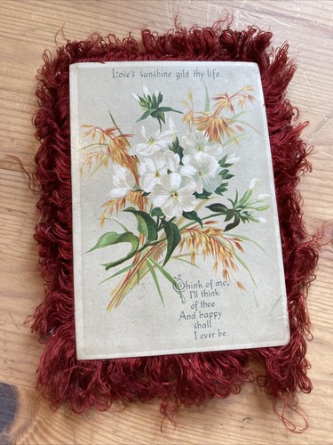 Victorian fringed cushioned - &,