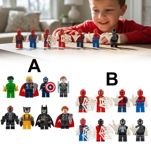 8pcs super hero comic - super,