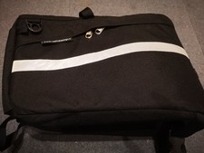 Brompton  Borough Roller Rack Bag Black Cycling Bike Reflective Seamless