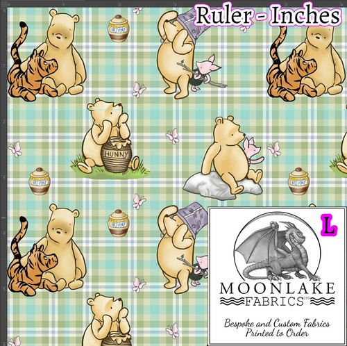 Pooh bear gingham - bear,