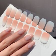 16 Strips Nail Art Stickers Self-Adhesive DIY Wraps Full Cover Gel Polish (CS65)