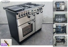 Refurb Rangemaster Professional 90 90cm Dual Fuel RANGE COOKER S/S Chrome (5T02)