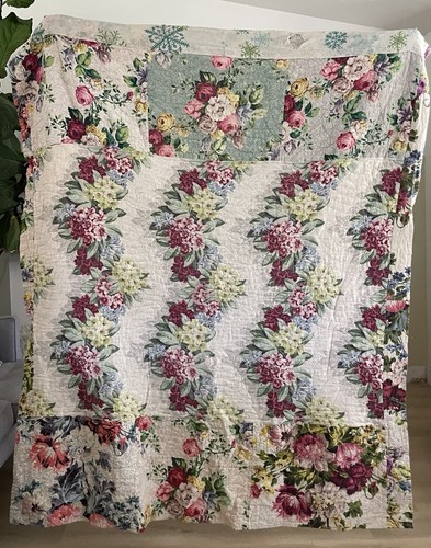 Vintage chintz floral - chintz, quilt