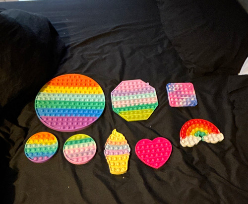 Rainbow pop tactile sensory - pop,