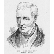 Arthur Wellesley, Duke of Wellington 1769-1852 - Antique Print 1897