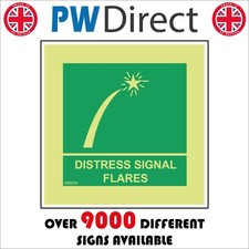 SIGN DISTRESS SIGNAL FLARES
