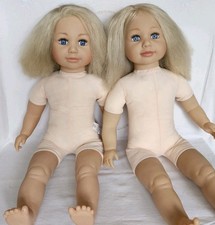 Zapf Creation Sally Toddler Dolls To Dress ~ 24" Vinyl/Soft Twins ~ Dry Hair