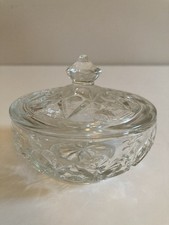 Vintage Clear Glass Lidded