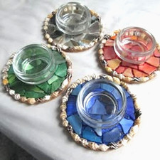 Mosaic glass shell - glass, &