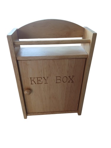 Wooden wall mounted key - key, box