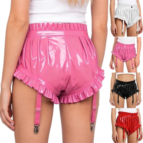 Women shiny metallic ruffle - metallic,