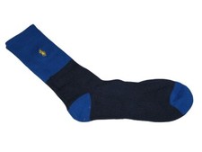 RALPH LAUREN POLO Half Cushioned Ribbed Perfomance Crew Socks  Blue  Navy Blue
