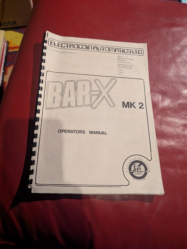 Bar operators manual - bar,