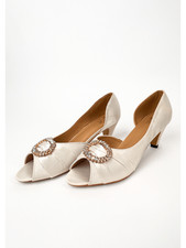 Woman's Satin Bridal Shoe 2"