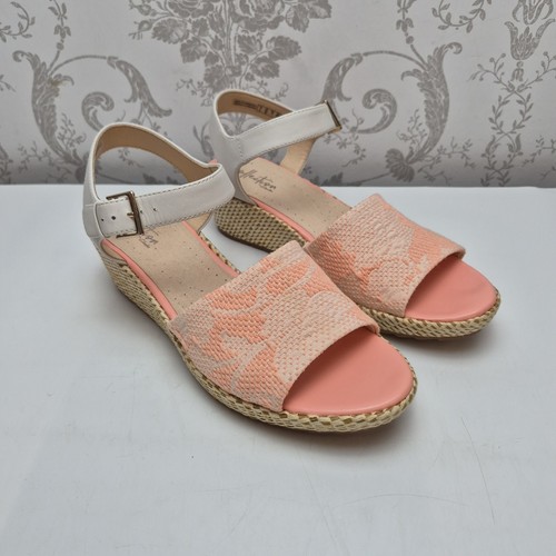Clarks wedges sandals coral - wedges,