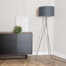 Chrome Tripod Floor Lamp