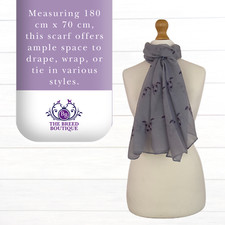 WHIPPET GREYHOUND SCARF LADIES