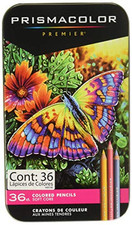 PRISMACOLOR 92885T Premier Colored Pencils, Soft Core, 36 Piece