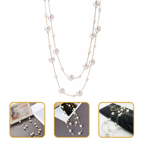 Double layer pearl choker - layer,